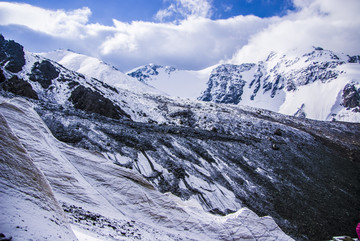 雪山 冰川