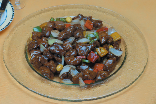 彩椒牛肉丁
