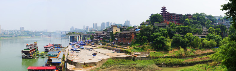 磁器口碼頭全景