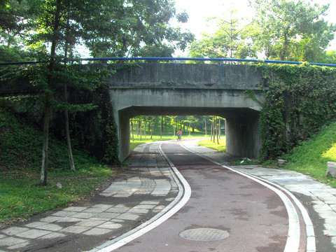 綠色橋洞