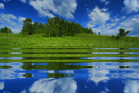 湖景