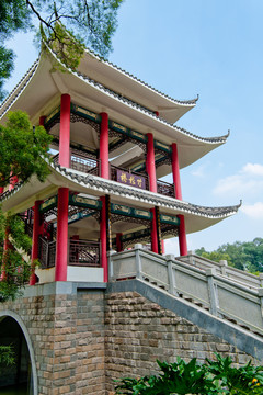 景觀園林 竹影橋