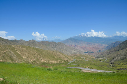 盤山公路 黃河丹霞地貌
