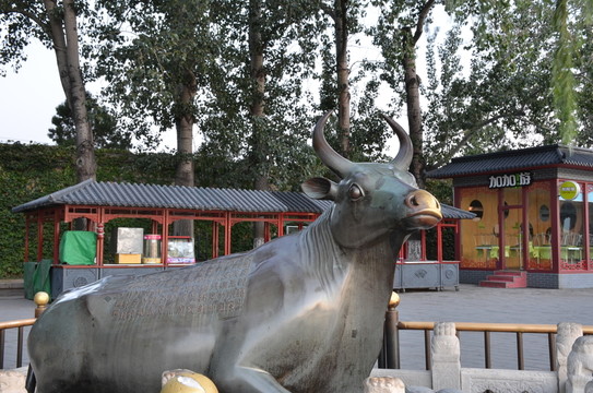 銅牛雕像