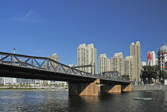 金湯橋及海河風(fēng)光
