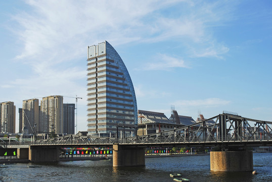 天津海河及金湯橋