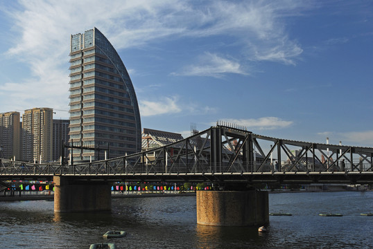 天津海河及金湯橋