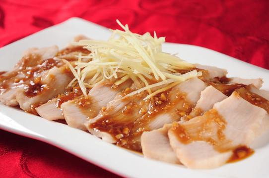 蒜醬松板肉