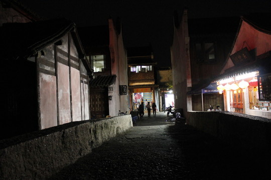 楓涇古橋夜景