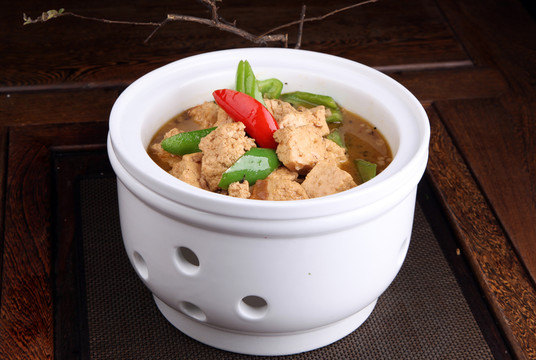 青椒燉豆腐