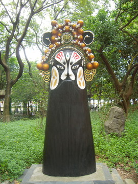 京劇臉譜雕塑