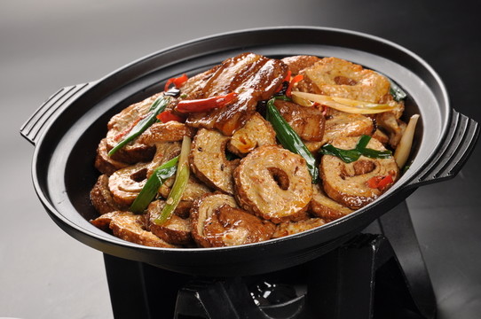 干鍋金錢豆腐