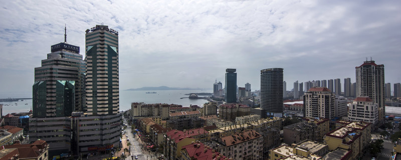 青島美景 棧橋?yàn)?發(fā)達(dá)大廈