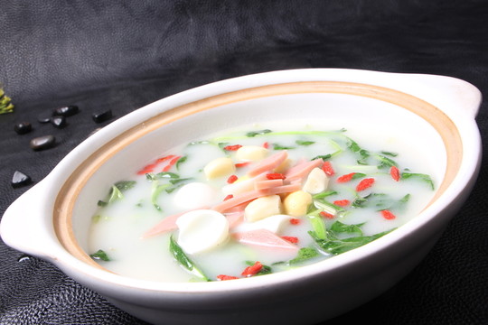 上湯雞毛菜