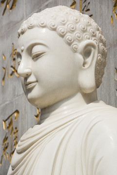 漢白玉釋迦牟尼佛像