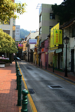 澳門 建筑 街道 街景 樹