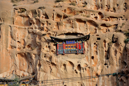 馬蹄寺景區(qū) 寺廟 洞窟 石窟群