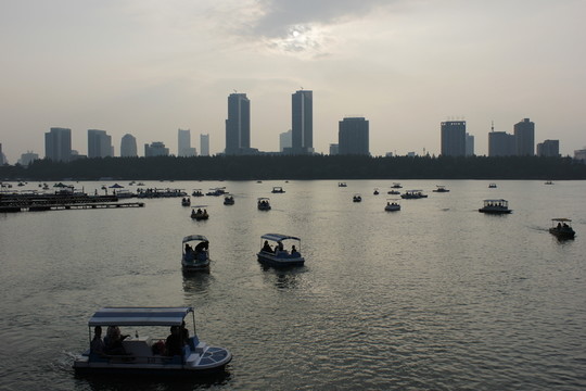 玄武湖公園的游船