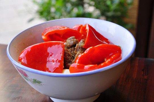 紅椒蒸肉