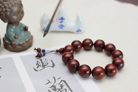小葉紫檀手串 佛珠 紫檀 手鏈