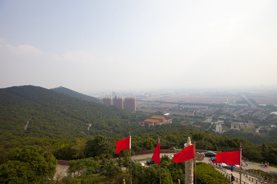 華西村 鳥瞰 中國 江蘇 村鎮(zhèn)