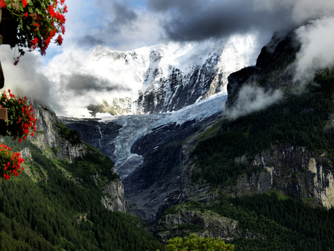 歐洲雪山風光