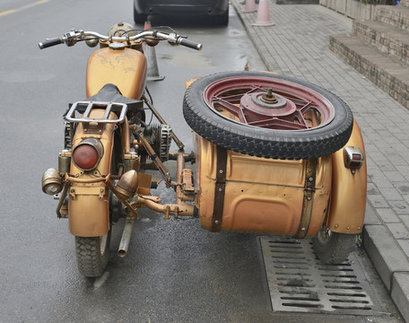 三輪摩托車 邊三 老式摩托車