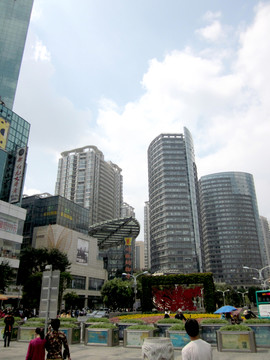 云南昆明步行街城市建筑