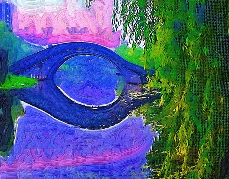 橋 油畫