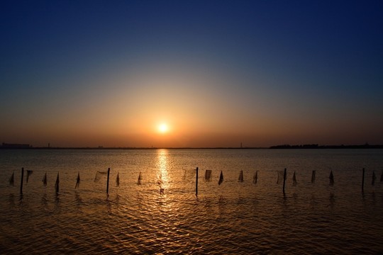 淀山湖夕陽