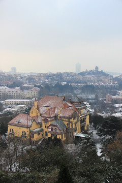 冬天 雪景 迎賓館