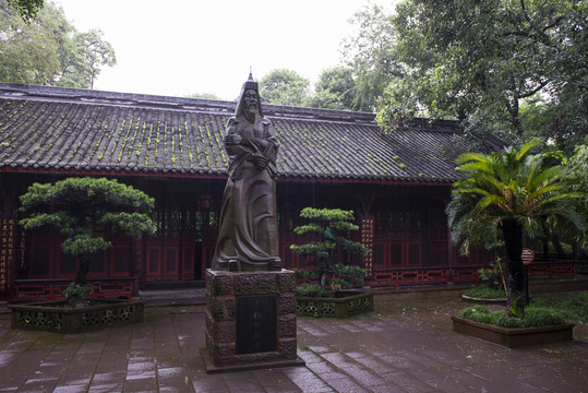 四川新都東湖李德裕像