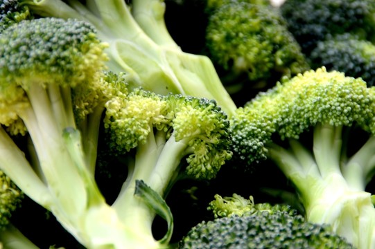 近拍西蘭花菜圖