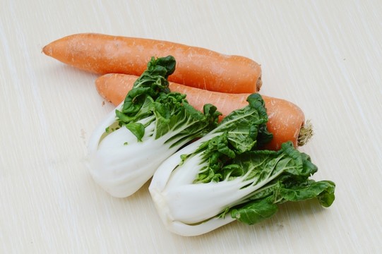 近拍蘿卜青菜圖