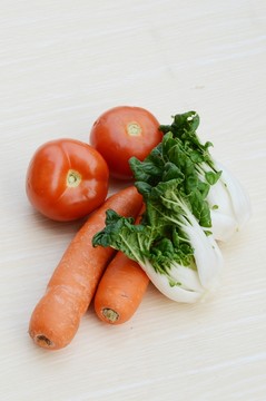 近拍蘿卜青菜圖
