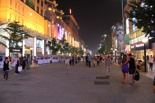 王府井大街夜色