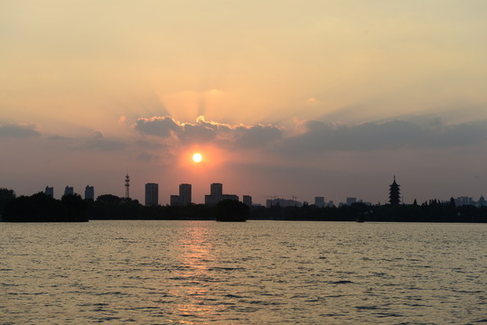 美麗夕陽