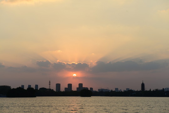 落日