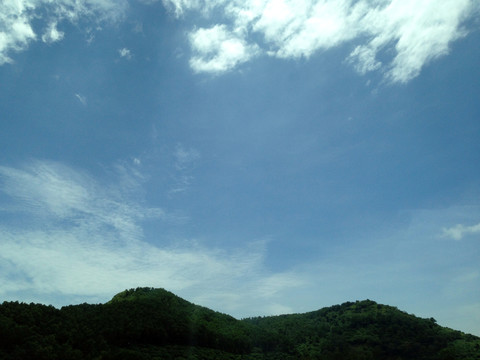 海南省 三亞 天空 云彩 藍(lán)天