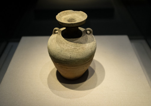 雙系盤口陶壺