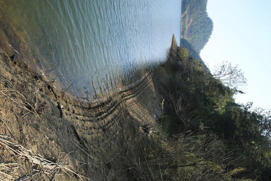水岸 浪痕 水位 素材 配圖