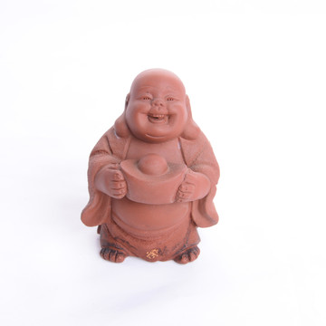 抱著元寶的笑面佛