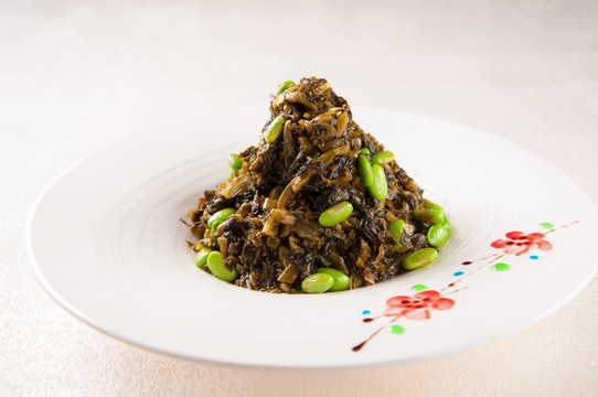 咸菜毛豆子