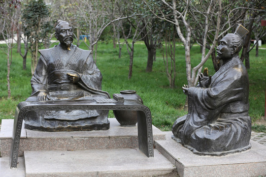 文帝求道雕像