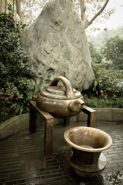茶壺雕塑