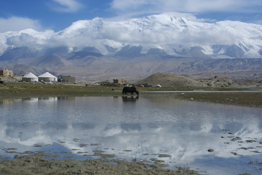 高山湖泊 卡拉庫里湖