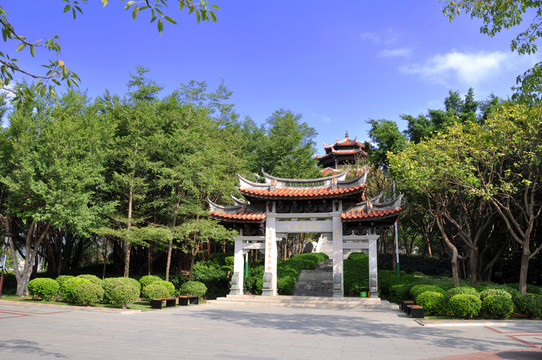 公園仿古大門
