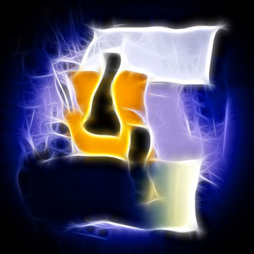 光感抽象裝飾畫(huà)