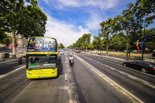 法國巴黎大街馬路街景