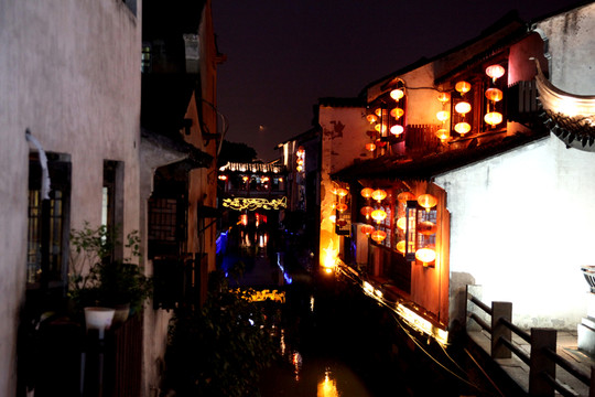 蘇州山東塘街夜景
